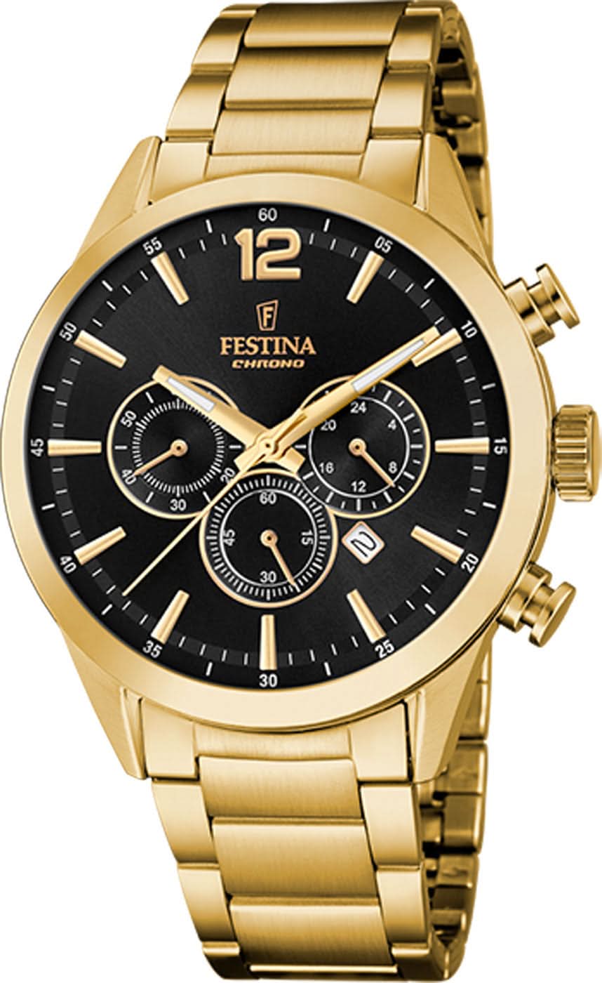 Festina F20633/3 Men's Watch • Chronograph • 316L Stainless Steel