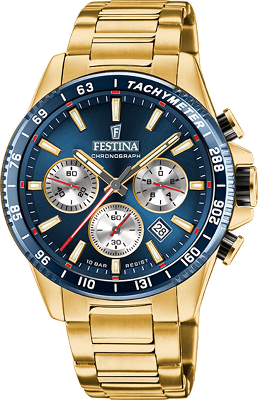 Festina Timeless Chronograph F20634/2 Herrenuhr • Sportliches Chronographen-Design • Zuverlässiges Quarzwerk