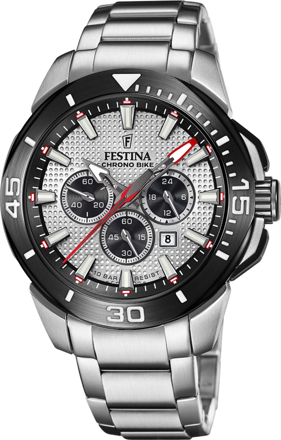 Festina Chrono Bike F20641/1 Men's Watch • Precise Chronograph • Stainless Steel