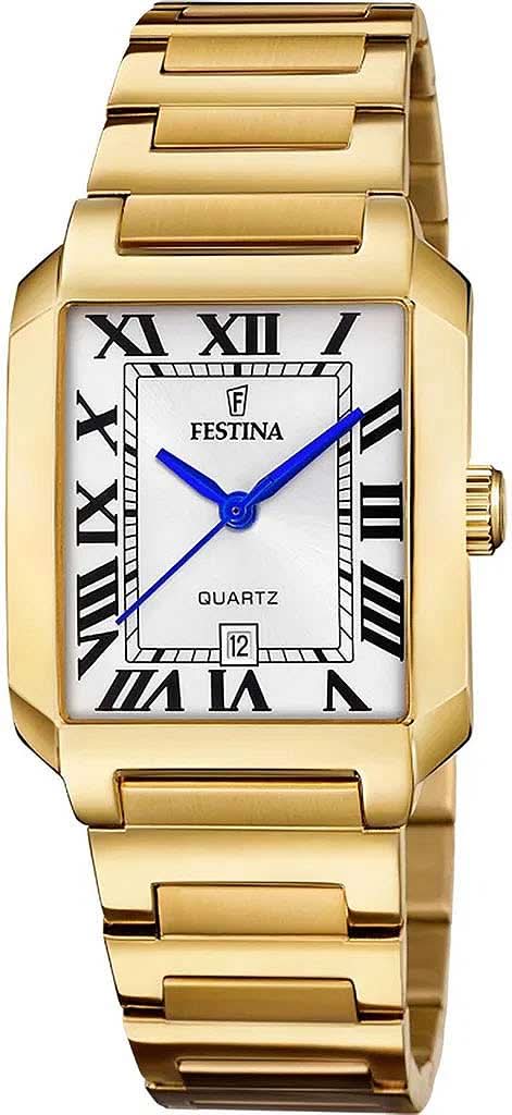 Festina On the Square F20680/1 Women's Watch • Stainless Steel • Rectangular Case