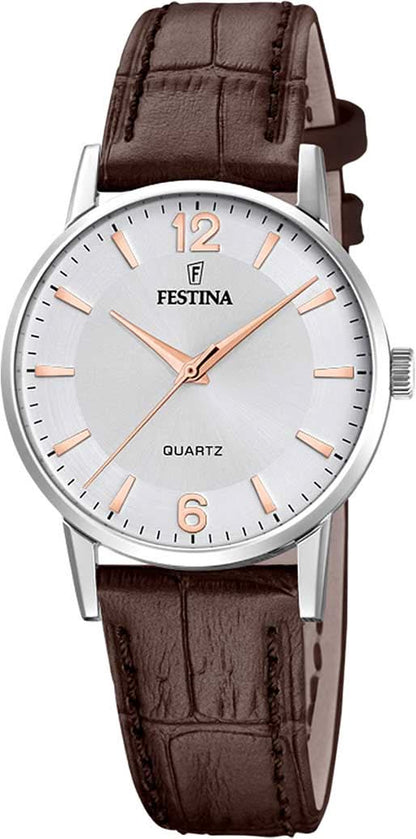 Festina Classics F20691/2 Damenuhr • Lederband • Elegant