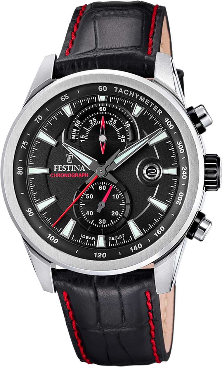 Festina Timeless Chronograph F20695/6 Herrenuhr • Sportliches Chronographen-Design • Zuverlässiges Quarzwerk