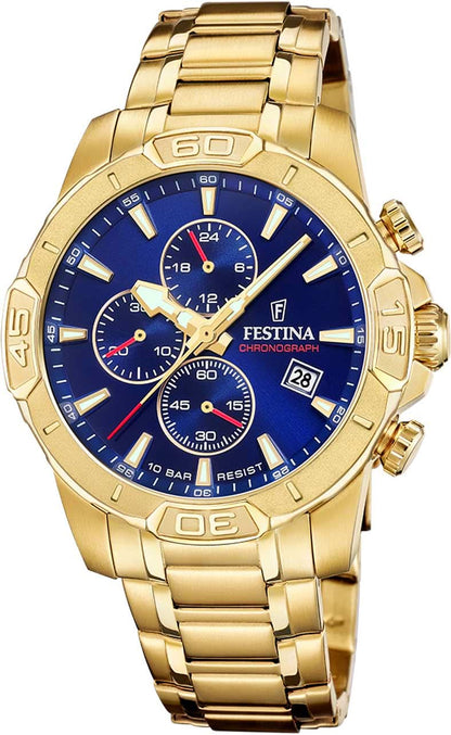 Festina Timeless Chronograph F20705/3 Herrenuhr • Sportliches Chronographen-Design • Präzises Quarzwerk