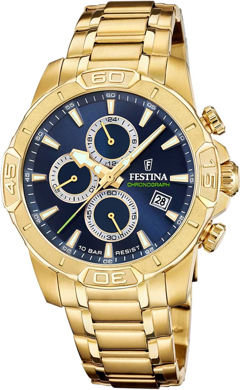Festina Timeless Chronograph F20705/5 Herrenuhr • Sportliches Design • 10 ATM