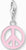 Thomas Sabo Charm Anhänger Modell: 2207-007-9 Peace-Symbol pink- 925 Sterlingsilber und Kaltemail