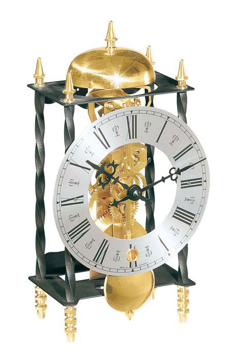 Hermle Tischuhr 24,1x14x9,5 cm Metall • Mechanisches Uhrwerk • Antikes Design