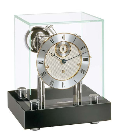 Hermle Tischuhr 30x25x21 cm Holz & Glas • Westminster Melodie • Modernes Design