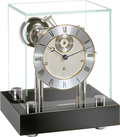 Hermle Tischuhr 30x25x21 cm Holz & Glas • Westminster Melodie • Modernes Design