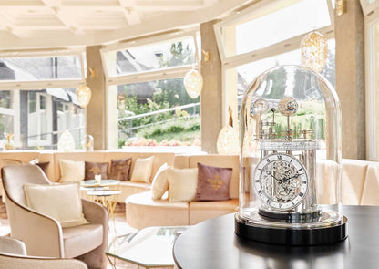 Tischuhr Chrom Schwarz - Hermle Modell: 22836-742987