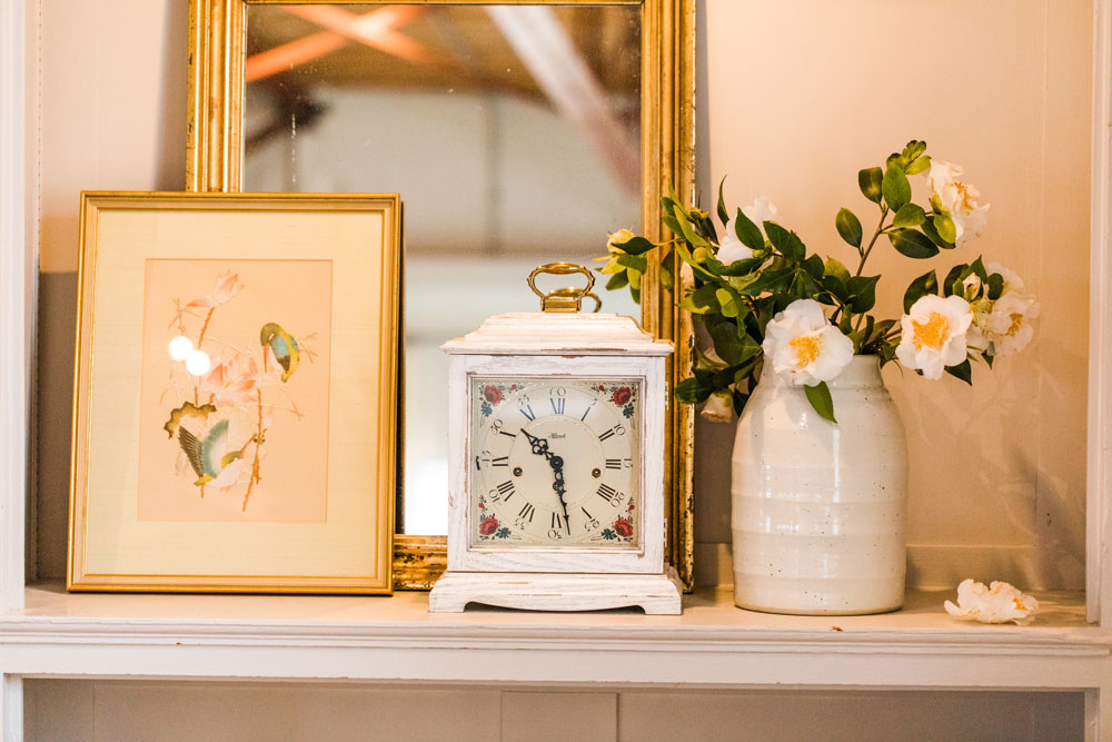 mechanische Tischuhr - Vintage Weiß - Hermle Modell: 22915-V60340