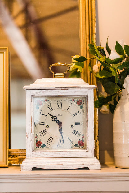 mechanische Tischuhr - Vintage Weiß - Hermle Modell: 22915-V60340