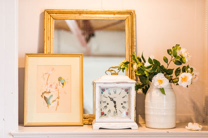 mechanische Tischuhr - Vintage Weiß - Hermle Modell: 22915-V60340