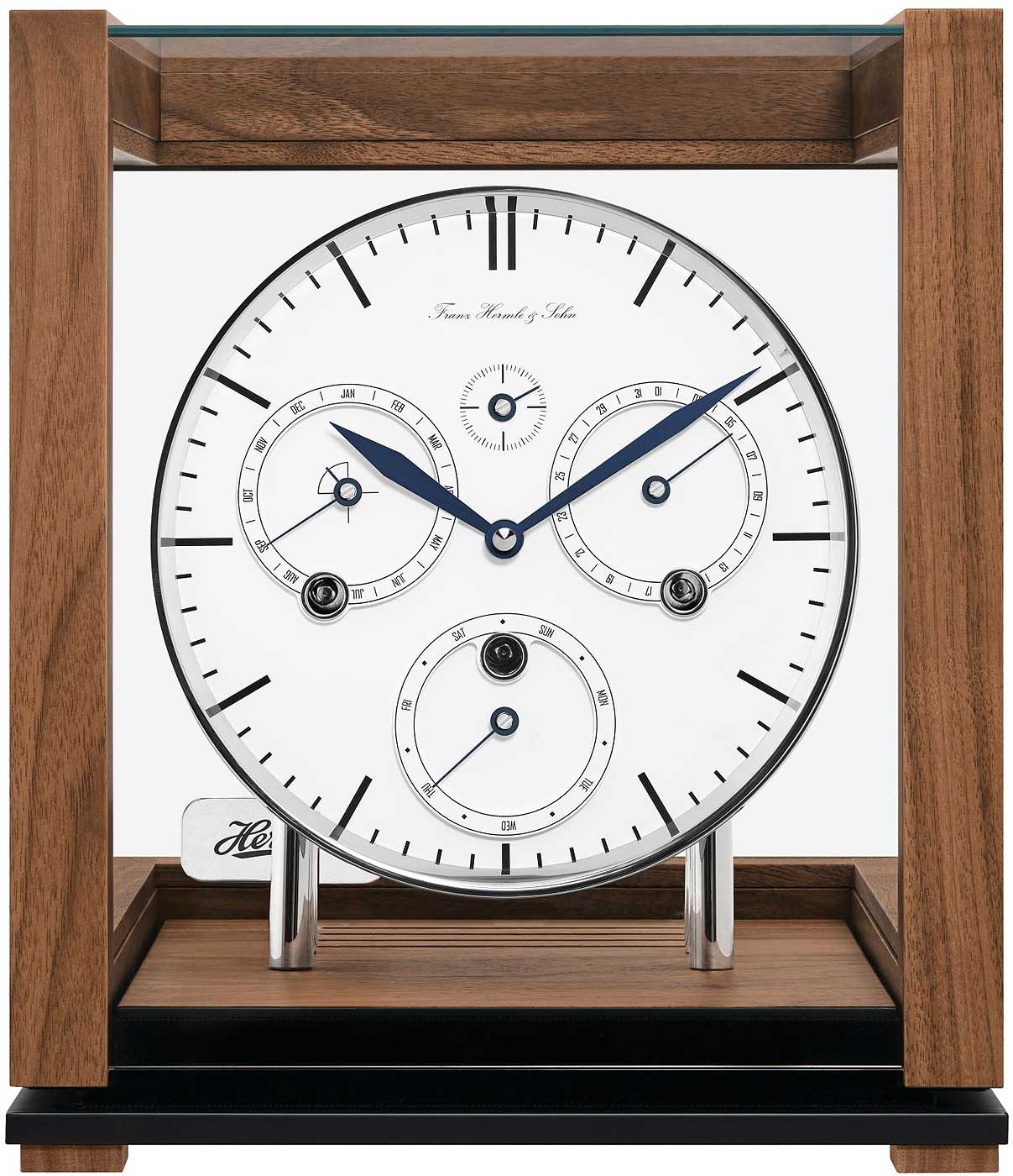 Tischuhr Nussbaum 4/4 Westminster - Hermle Modell: 23059-030352