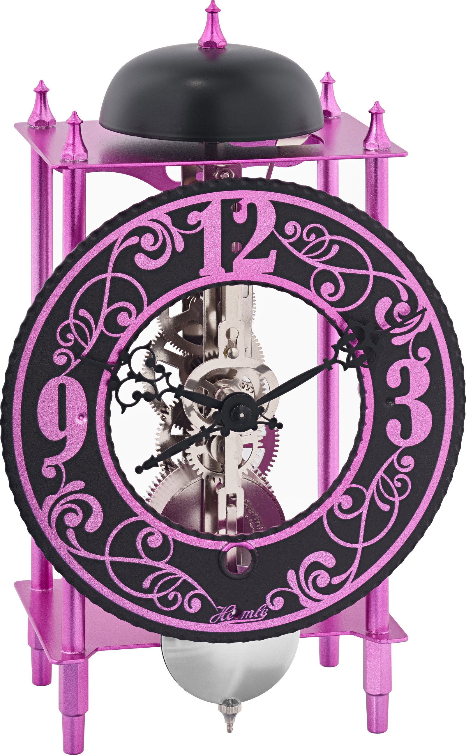 Hermle Table Clock 24x13x9.5 cm Metal • 8-day power reserve • Hourly chime