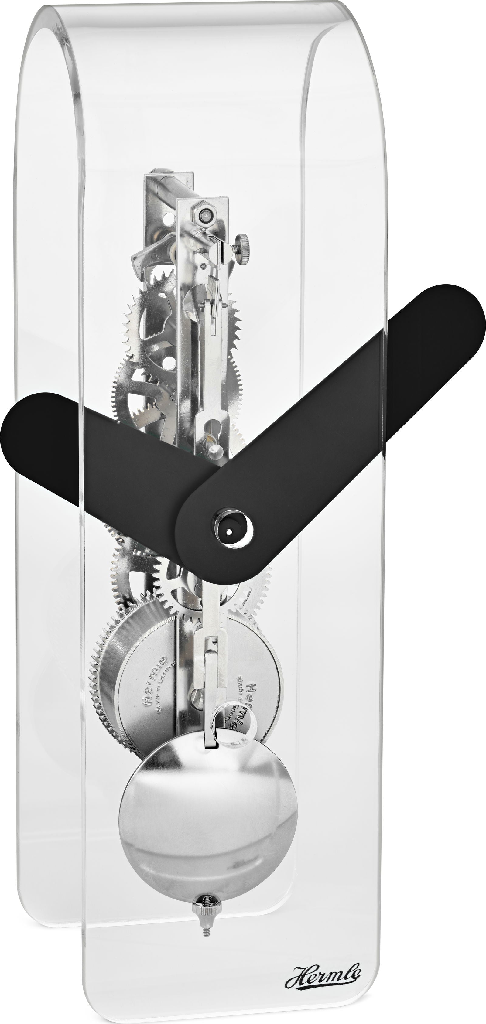 Hermle Tischuhr 23x7x8 cm Acryl • Modernes Design • Präzises Quarzuhrwerk