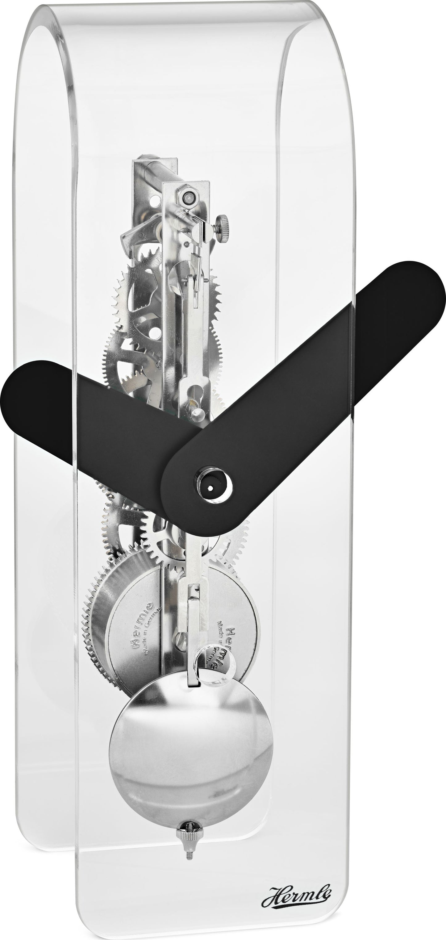 Hermle Tischuhr 23x7x8 cm Acryl • Modernes Design • Präzises Quarzuhrwerk