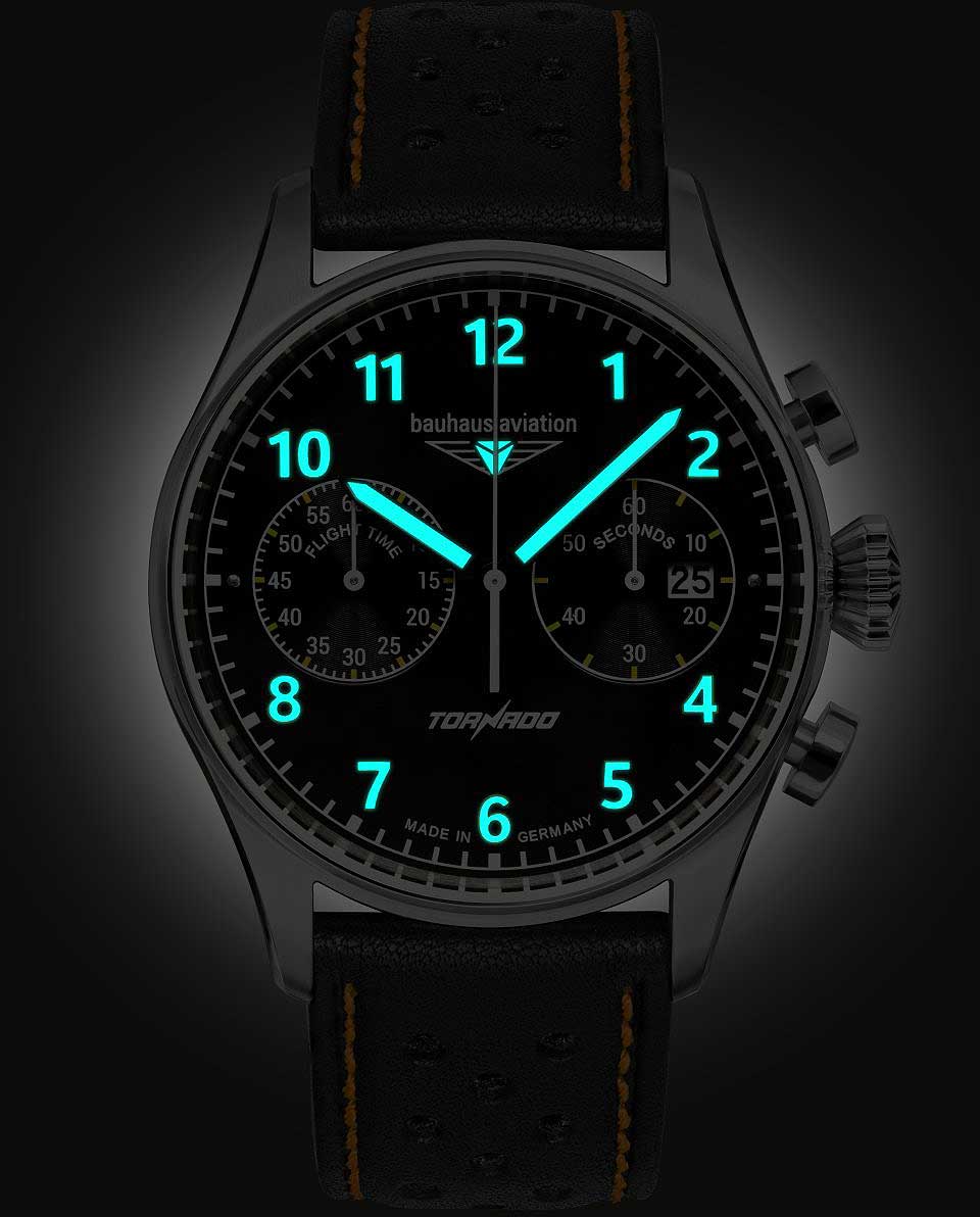 Bauhaus Aviation 2770-5 Men's Watch • Miyota Quartz Movement • K1 Safety Glass