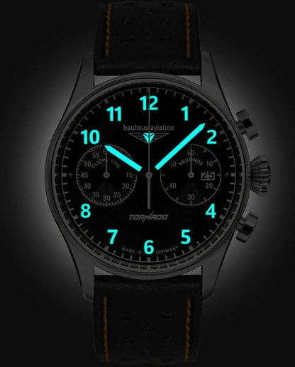 Bauhaus Aviation 2770-5 Men's Watch • Miyota Quartz Movement • K1 Safety Glass