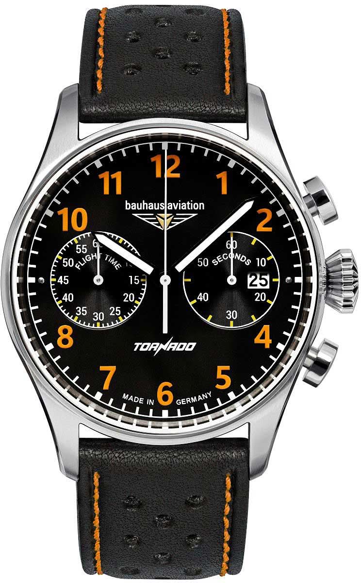 Bauhaus Aviation 2770-5 Men's Watch • Miyota Quartz Movement • K1 Safety Glass