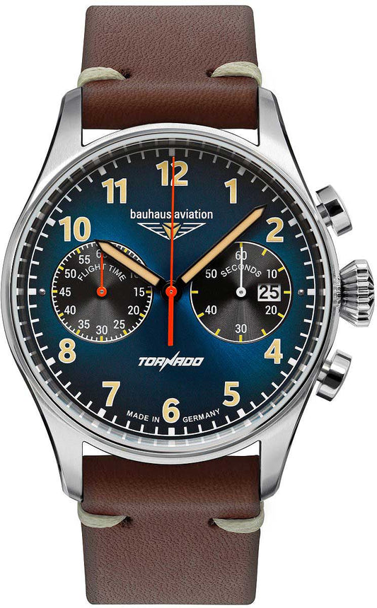Bauhaus Aviation 2772-3 Herrenuhr • Made in Germany • Chronograph