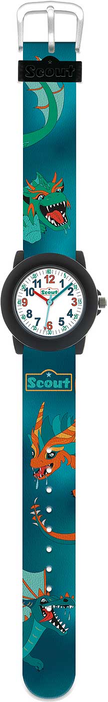 Scout Crystal 305044 Jungen Uhr • Robustes Silikonband • 5 bar Wasserdicht