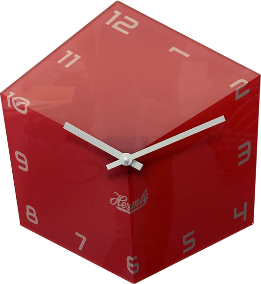 Hermle Wanduhr 40x40x12 cm Acryl • Modernes Design • Präzises Quarzwerk