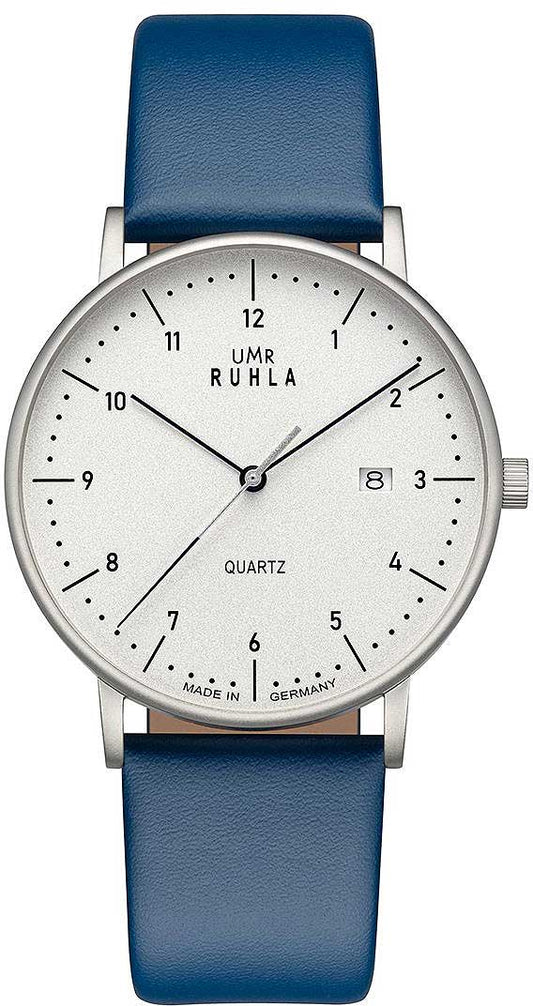 UMR Ruhla RUHLA-Classic 30431 bl Herren Uhr • Präzises Quarz-Uhrwerk • Made in Germany