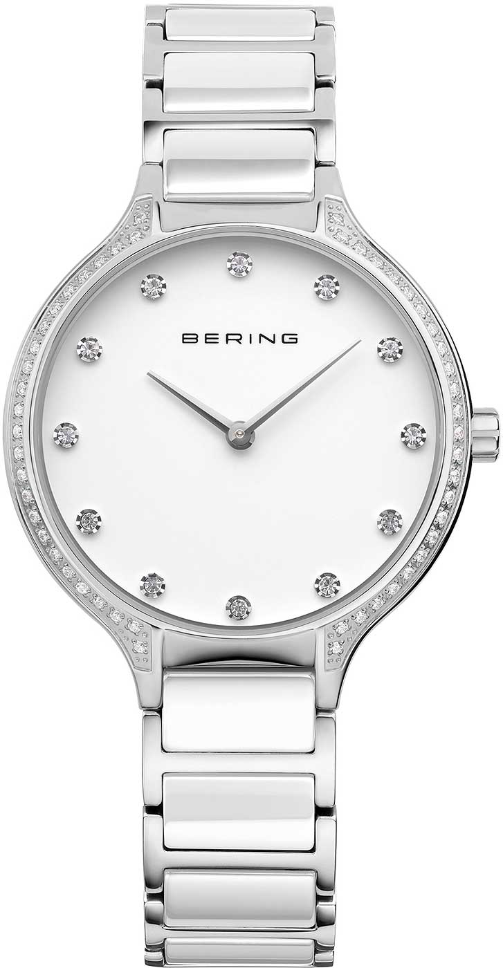 Bering Ceramic 30434-754 Damenuhr • Kratzfestes Saphirglas • High-Tech Keramik