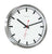 Hermle Wanduhr 30,5x30,5x5 cm Edelstahl • Lautloses Quarzwerk • Modernes Design