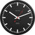 Hermle Wall Clock 30 cm Ø Aluminum • Modern Design • Precise Quartz Movement
