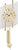 AMS Wall Clock 44x23x9 cm Glass, Aluminum • Mechanical 8-day striking movement • Elegant glass design