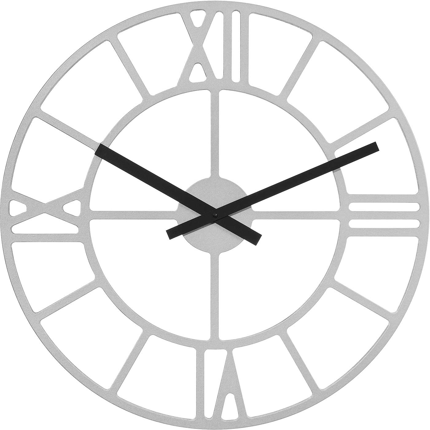 Hermle Wanduhr 50 cm Ø Holz • Minimalistische Eleganz • Transparentes Zifferblatt
