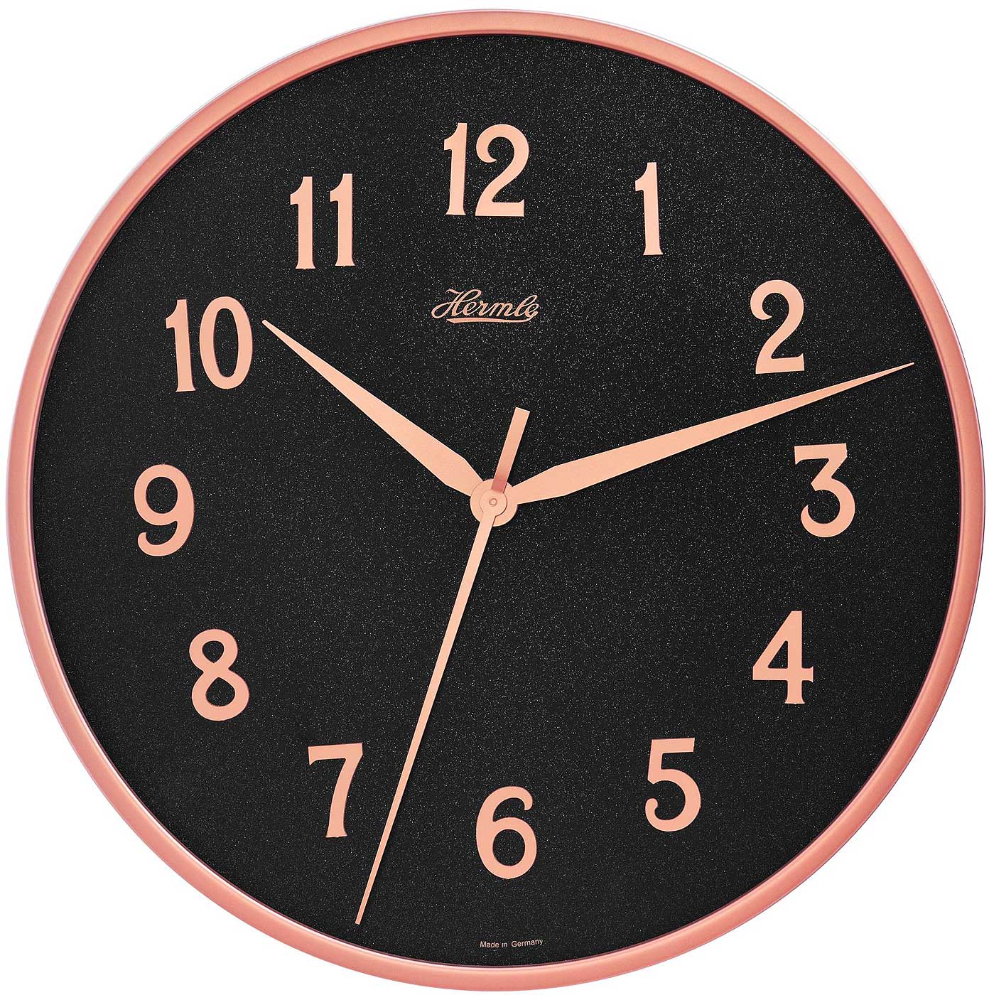 Hermle Wanduhr 40 cm Ø Metall • Modern • Leises Uhrwerk