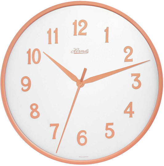 Hermle Wanduhr 40 cm Ø Metall • Quarzwerk • Geräuschlos