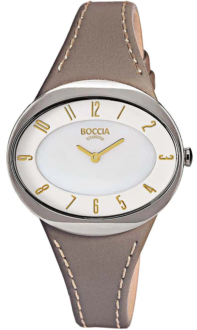 Boccia 3165-17 Damenuhr • Hautfreundliches Reintitan • Extrem leicht & robust