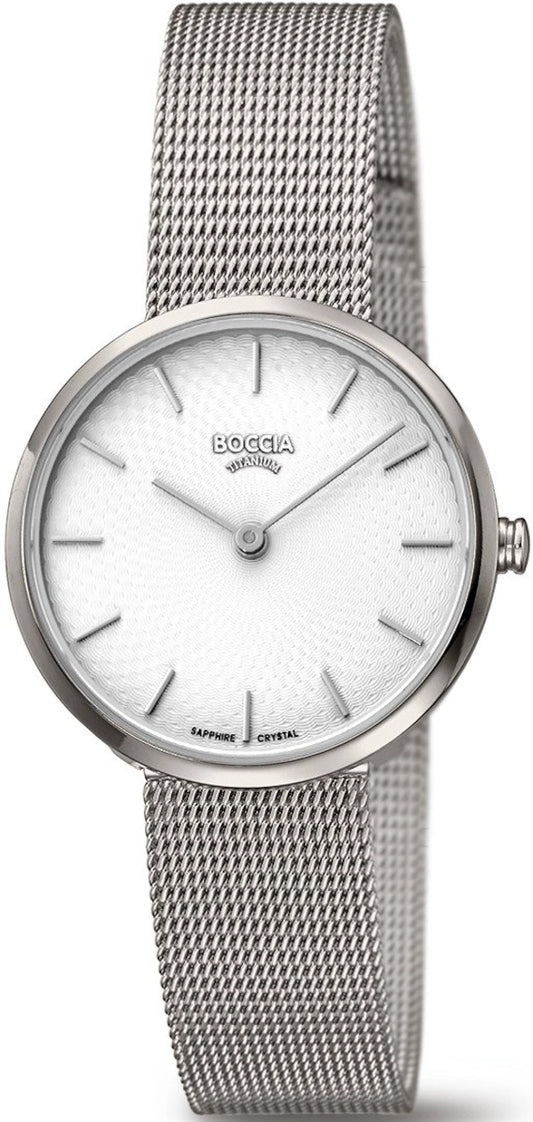 Boccia Damenuhr 3365-01 • Reintitan-Gehäuse • Saphirglas