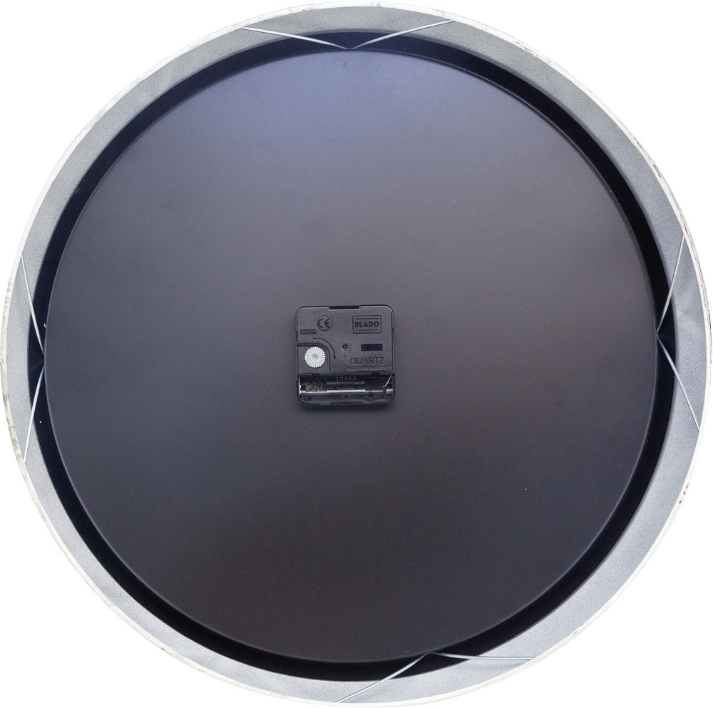 Nextime Wanduhr 39x39x8,3 cm Metall • Lautloses Quarzwerk • Zeitloses Design