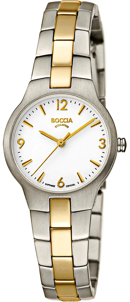 Boccia 3312-02 Damen Uhr • Reines Titan • Saphirglas