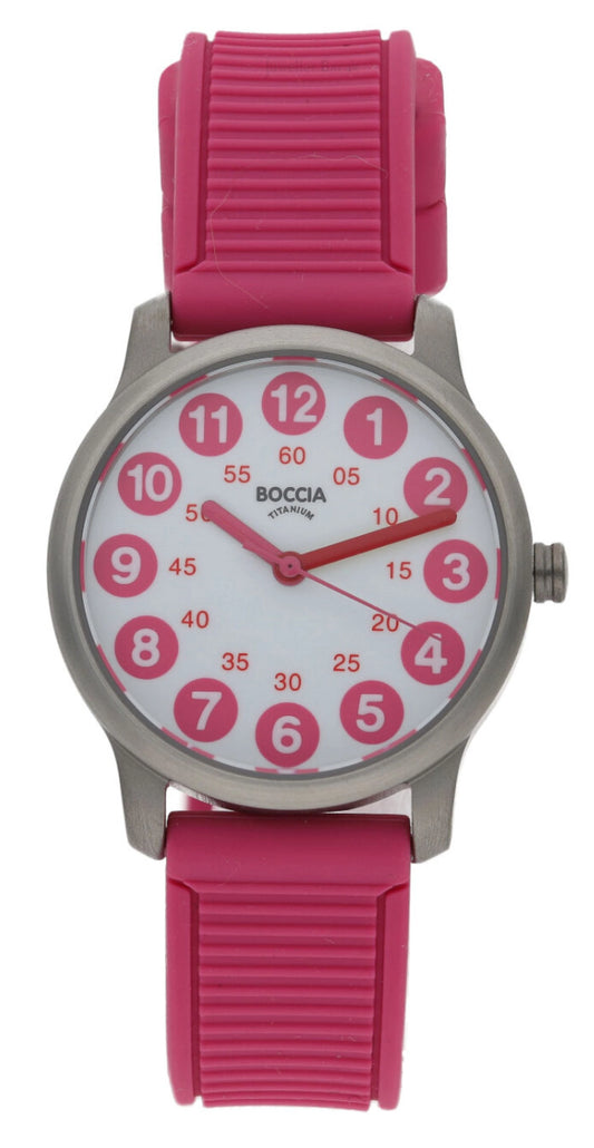 Boccia Titanium 3373-03 Kinder Uhr • Reines Titan • Leicht & Hautfreundlich