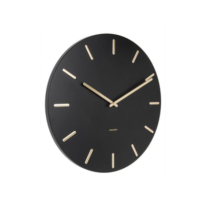 Karlsson Wanduhr 45 cm Ø Metall • Geräuschloses Quarz-Uhrwerk • Modernes Design