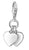 Charm Pendant Two Hearts - 925 Sterling Silver