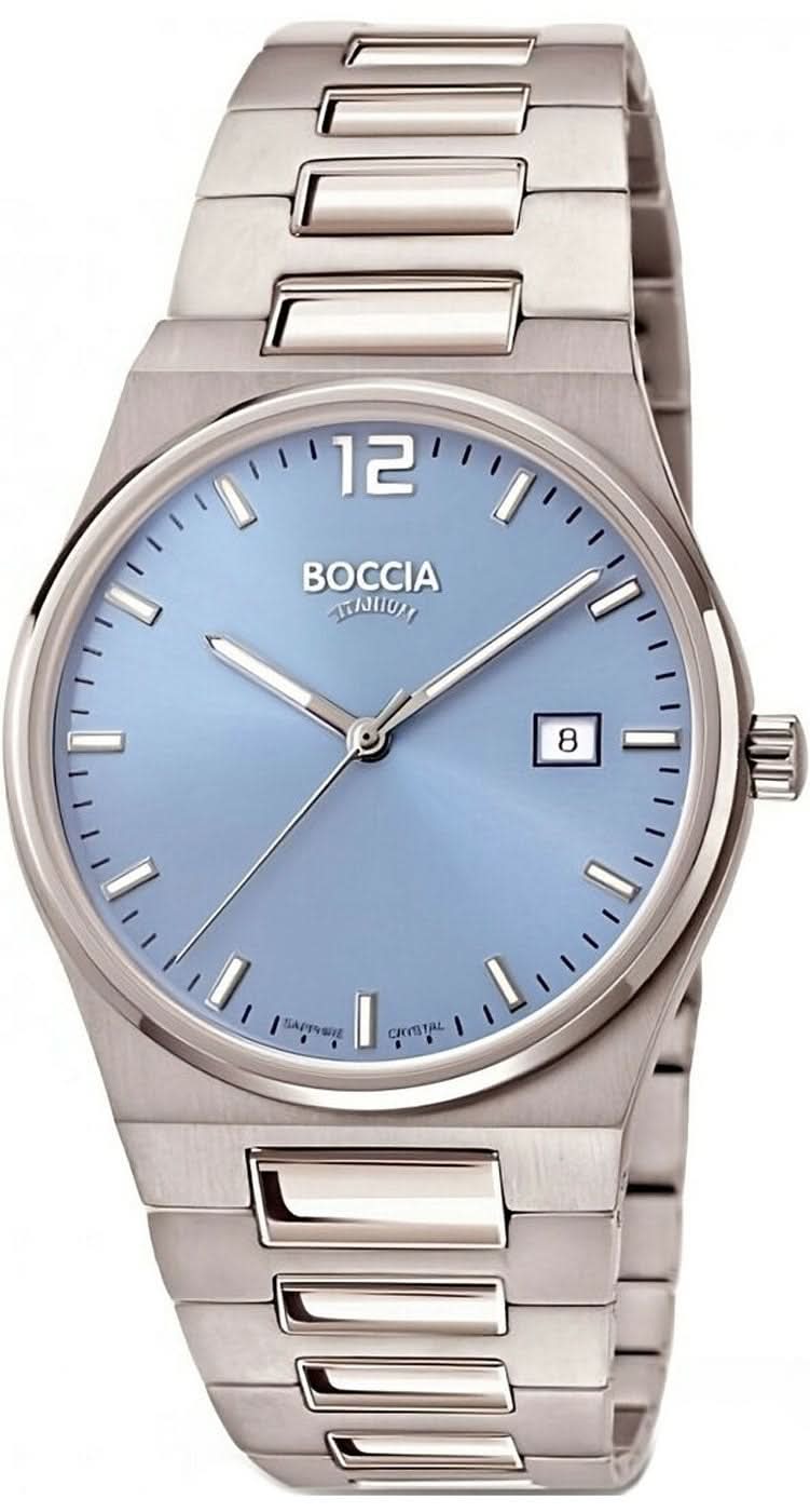 Boccia 3661-01 Men's Watch - Pure Titanium - Sapphire Crystal