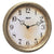 Hermle Wanduhr 30x30x5 cm Messing • Vintage Design • Präzises Quarzuhrwerk