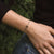Opaque Bracelet with Round Wood Pendant - Wood Core Model: Jewelry