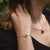 Opaque Bracelet with Round Wood Pendant - Wood Core Model: Jewelry