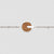 Opaque Bracelet with Round Wood Pendant - Wood Core Model: Jewelry