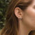 Opacity Ohrringe rund mit Holzelement - Holzkern Modell: Jewelry