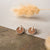 Opacity Ohrringe rund mit Holzelement - Holzkern Modell: Jewelry