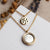 Zendala Layering-Halskette Perlmutt/Gold - Holzkern Modell: Jewelry