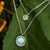 Zendala Layering Necklace Mother-of-Pearl/Silver - Holzkern Model: Jewelry